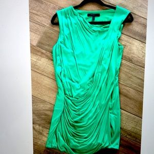 BCBGMaxAzria mini bodycon ruched dress green/lime
